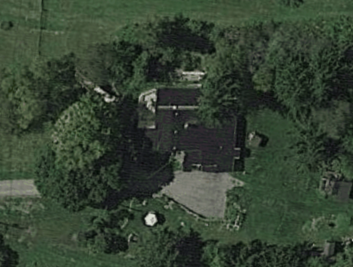 Satellite image of a house